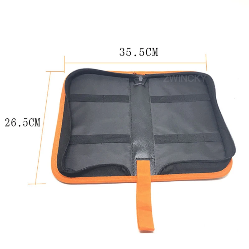 Portable Household Electric Soldering Iron Tool Organizer Bag Multifunction PU Leather Zipper Tools Bag Travel Tools Storage Bag