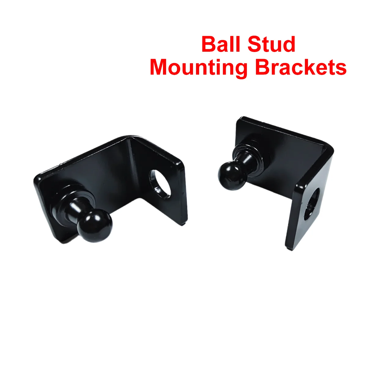 2Pcs 10mm Car Ball Stud Gas Shock Struts Mounting Brackets for Gas Spring Struts Lift Support Shock