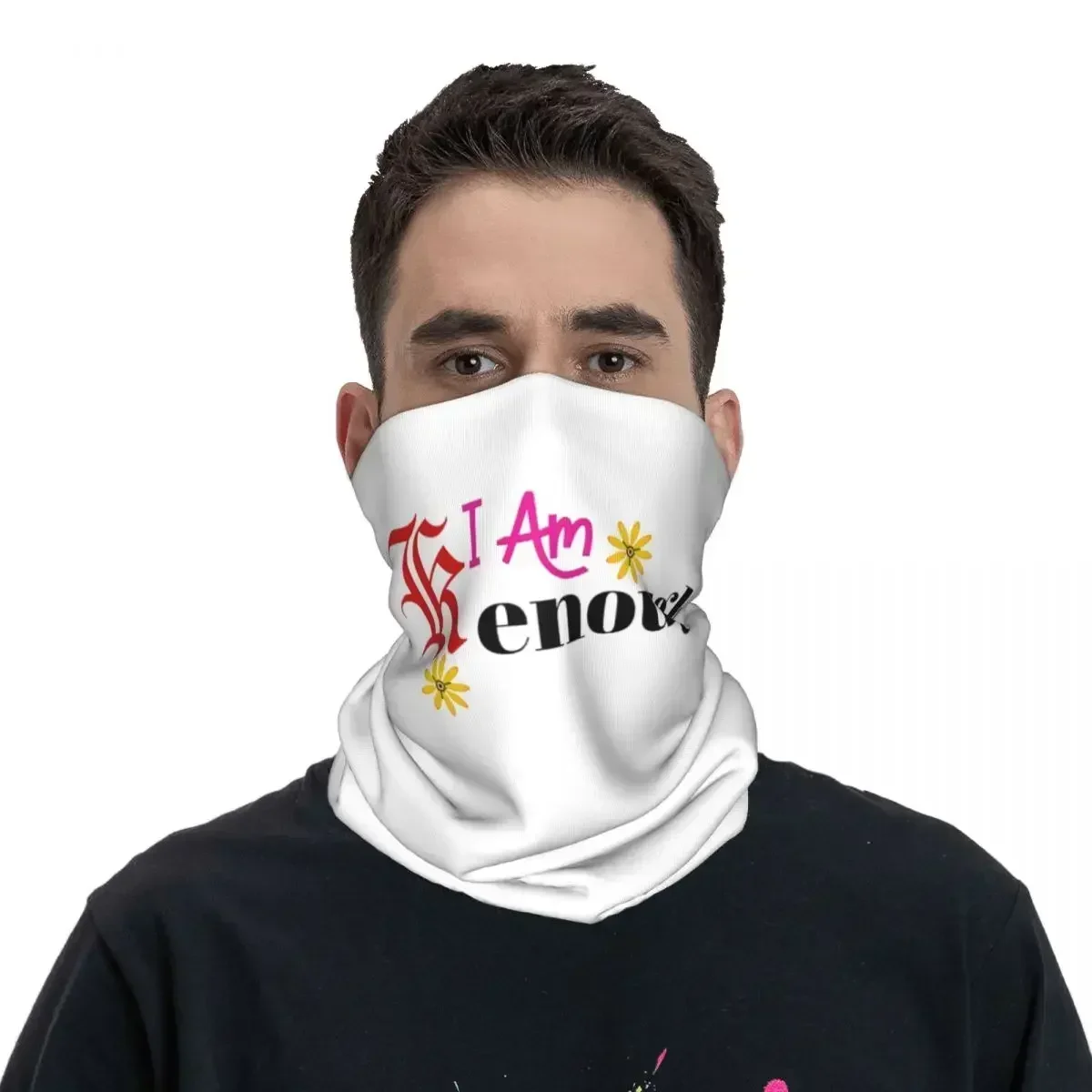 I Am Kenough Bandana Neck Gaiter Printed Mask Scarf Multifunctional Headband Running Unisex Adult Windproof