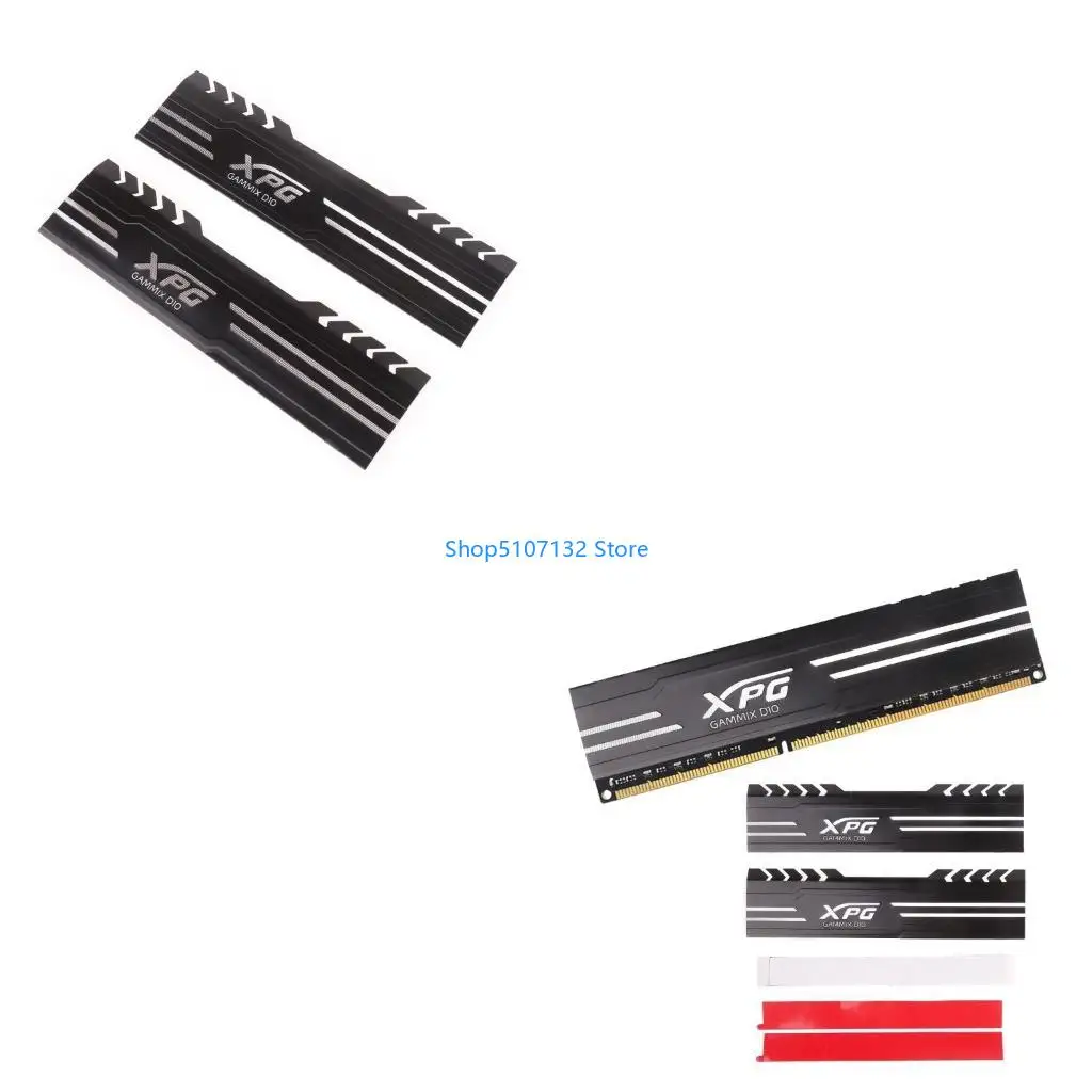 

87HD Laptop Memory Heatsink + Pre-Applied Thermal Conductive Adhesive Tape, Cooler Heatsink Pad for Cooling Memory DDR234