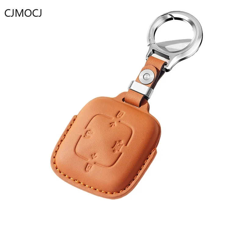 

Premium Genuine Leather Key Cover Case for Zeekr 001 / 007 / 7X (2024) - Protective Key Fob Shell Keychain