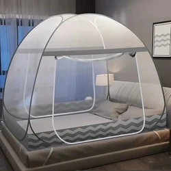 Household Double Door Yurt Mosquito Net Encrypted Mesh No-install Mosquito Net Full Bottom Large Space Yurt Mosquito Net