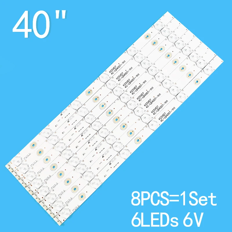 

8 шт./партия для TCL 40F2370-6EA LED40C720J 40L2450C 40L1550C LVF400SSDX E2 V2 4C-LB400T-YH1 4C-LB400T-YH3