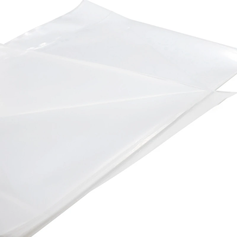 90 حقيبة مسطحة مفتوحة من الأعلى 6.7 مل غطاء قوي من البلاستيك مسجل فينيل الأكمام الخارجية لـ 12 بوصة مزدوجة/بوابة 2LP 3LP 4LP