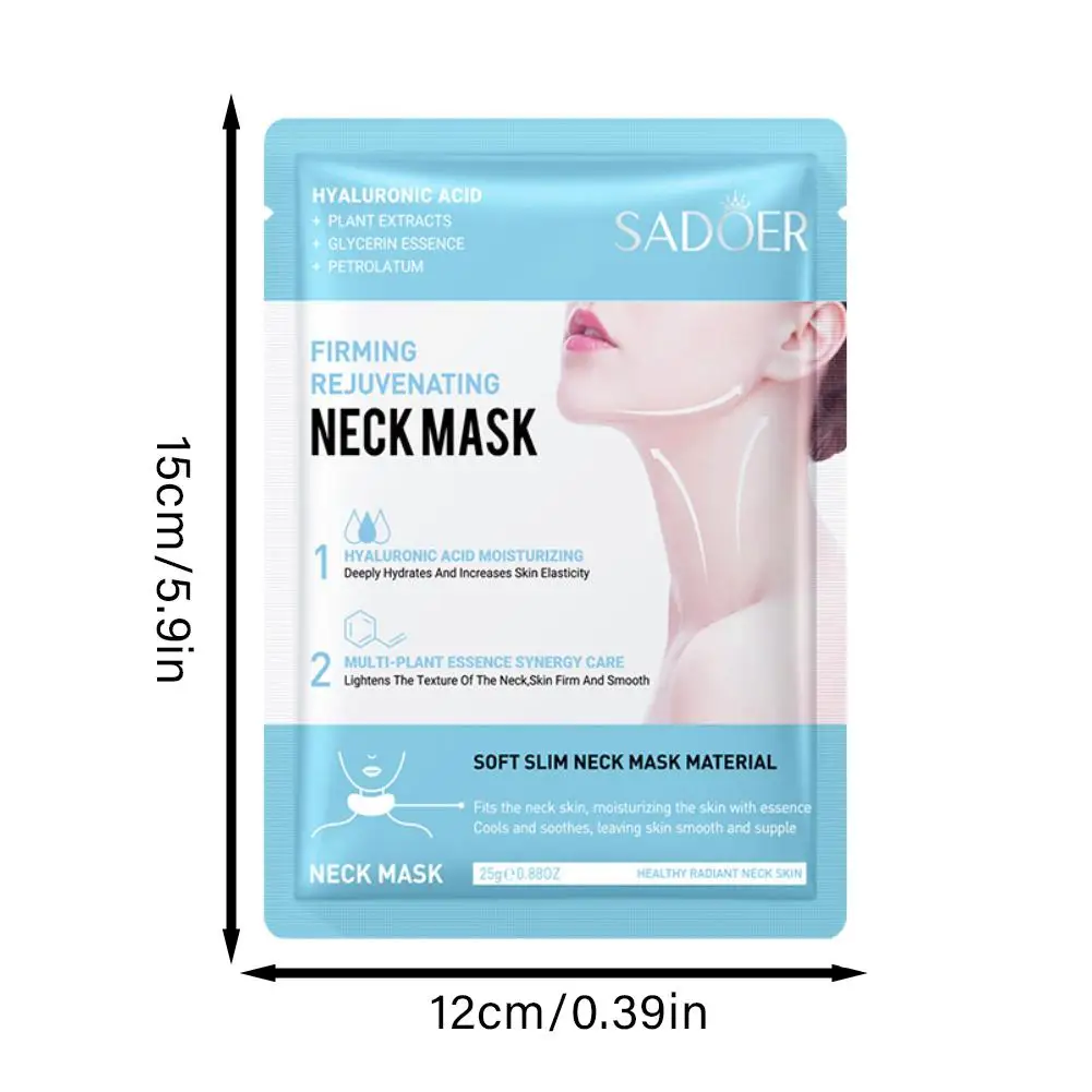 Masker leher, masker kolagen asam Hyaluronic baru, masker leher Pengencang kulit, masker nutrisi kulit, perawatan kecantikan, Pelembab, pencerah