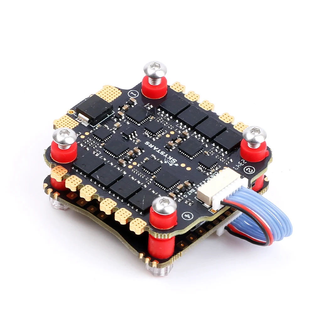 Skystars F4 F405HD4 Flight Controller OSD 50A Blheli_S 3-6S 4 In 1 Brushless ESC Stack 30.5x30.5mm  FPV Racing Drone Quadcopter