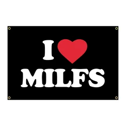 3Jflag  90x150cm I LOVE MILFS FLAG Interior decoration banner tapestry