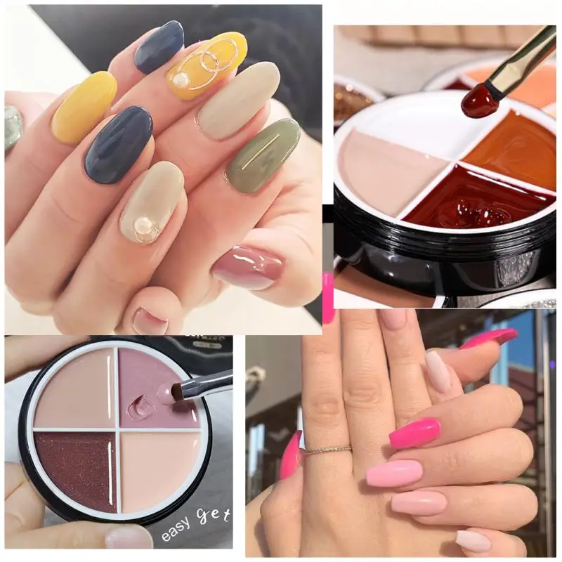 1 ~ 4 Stück festes Nagel gel glatte Anwendung trend ige lebendige Farbe Gel Creme Nagel Gel Nägel Must-Have Produkt Japanisch