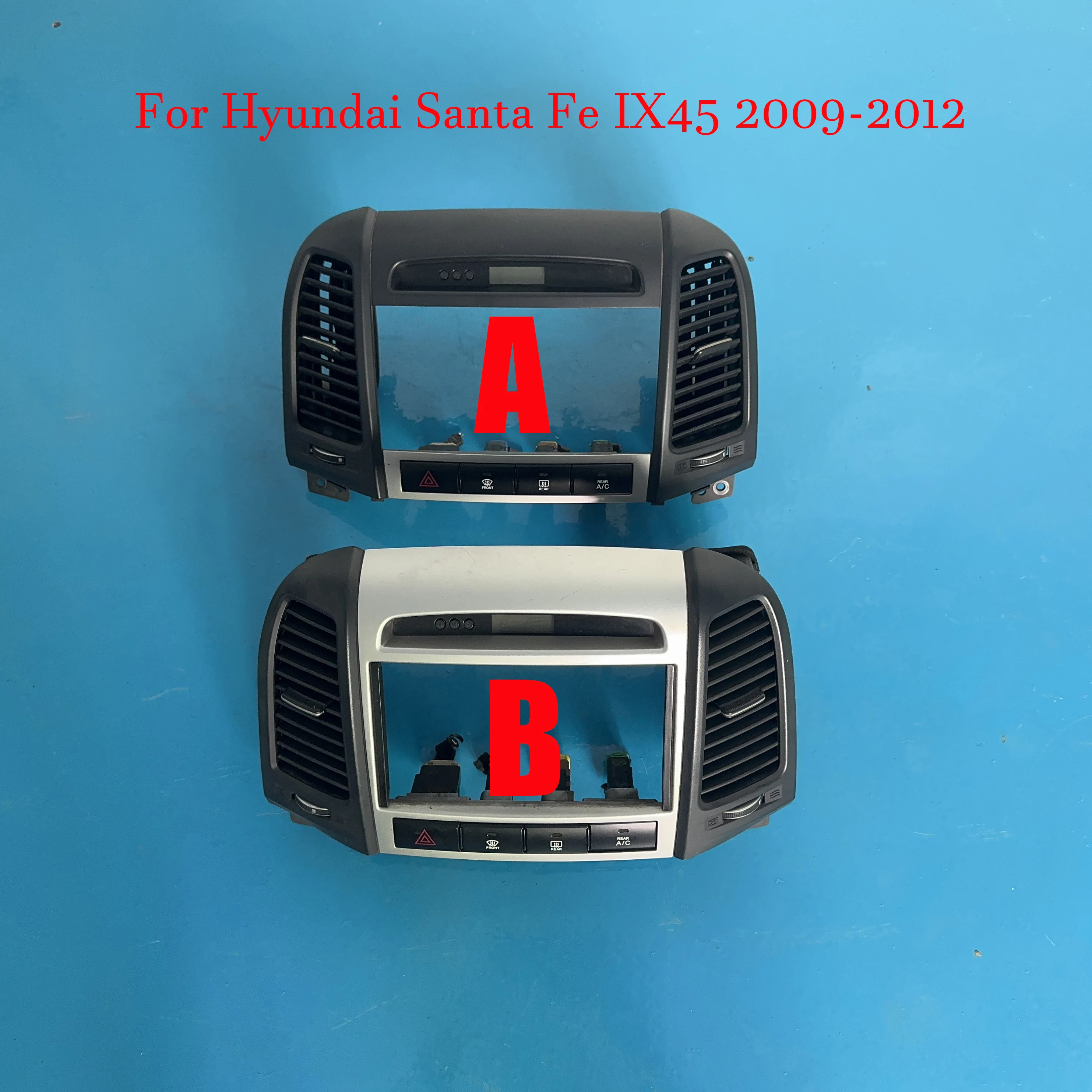 For Hyundai Santa Fe IX45 2009-2012 Original version Car Radio Fascias Stereo Panel Dash Frame Dashboard air outlet  Second-hand