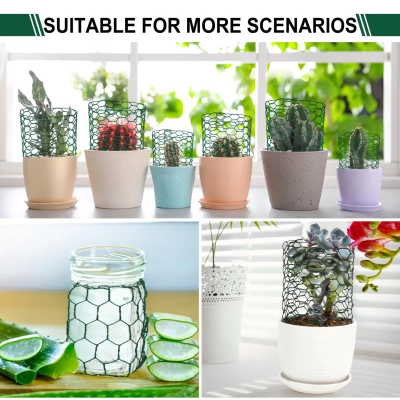 A01F-For Floral Art DIY, Wedding Bouquet& Garden Supplies-Hexagonal Iron Wire Netting- Rolls In Green, Black, Coffee Colors