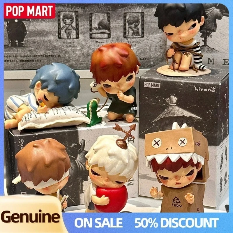 

Original Popmart Hirono 4.0 Mime Series Blind Box Trendy Toy Figurine Desk Ornament Mysterious Box Girl Holiday Special Gifts