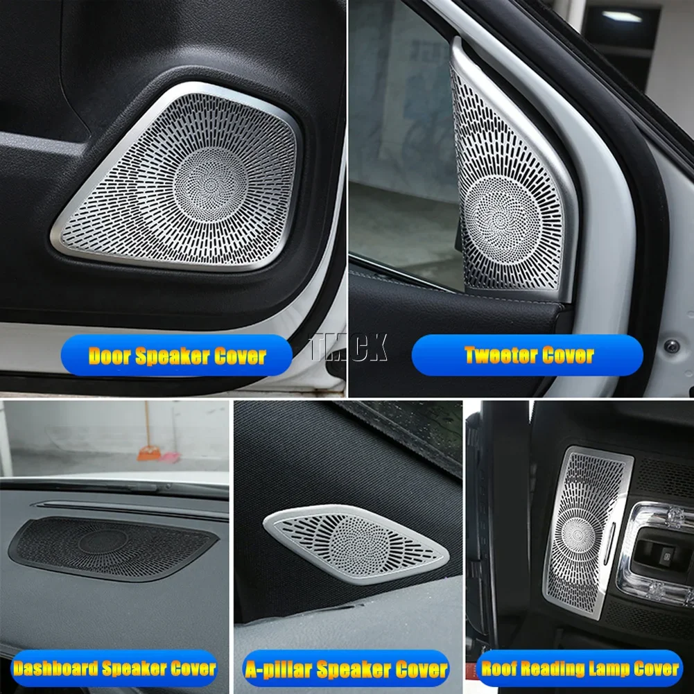 For Mercedes Benz A B CLA GLB GLA Class W177 W247 C118 X247 H247 2020-2024 Car Door Tweeter Dashboard Audio Speaker Cover Trim