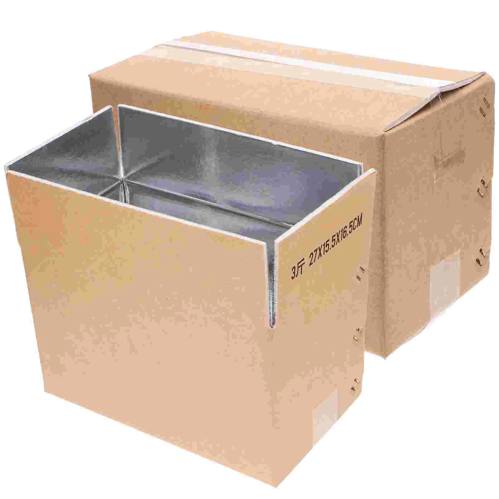 2 Pcs Transport Refrigerated Box Insulated Boxes for Cold Shipping Dry Ice Containers Seafood Foam