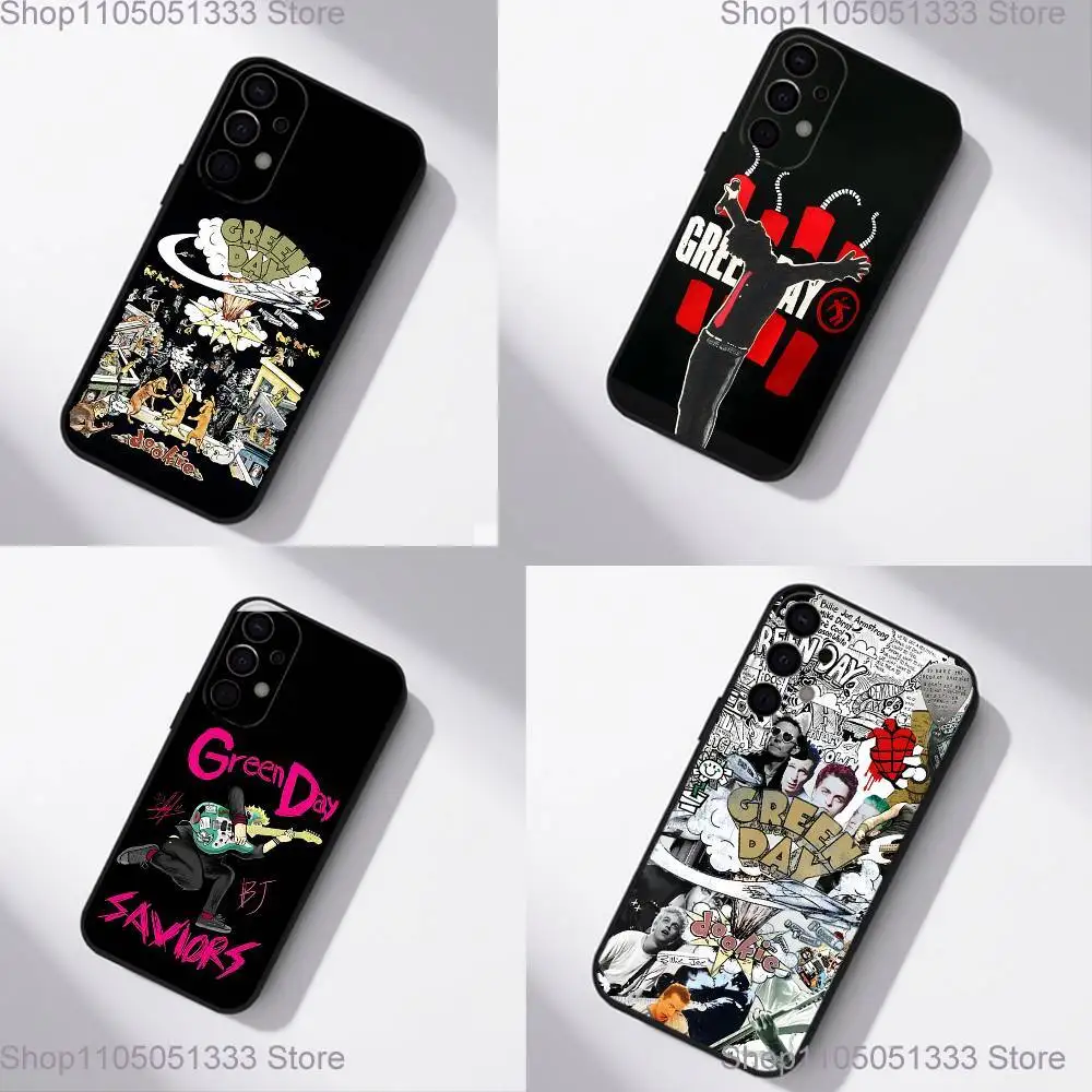 

G-Green Day Band Phone Case For Samsung S25,S24,S21,S22,S23,S30,Ultra,S20,Plus,Fe,Lite,5G Black Cover