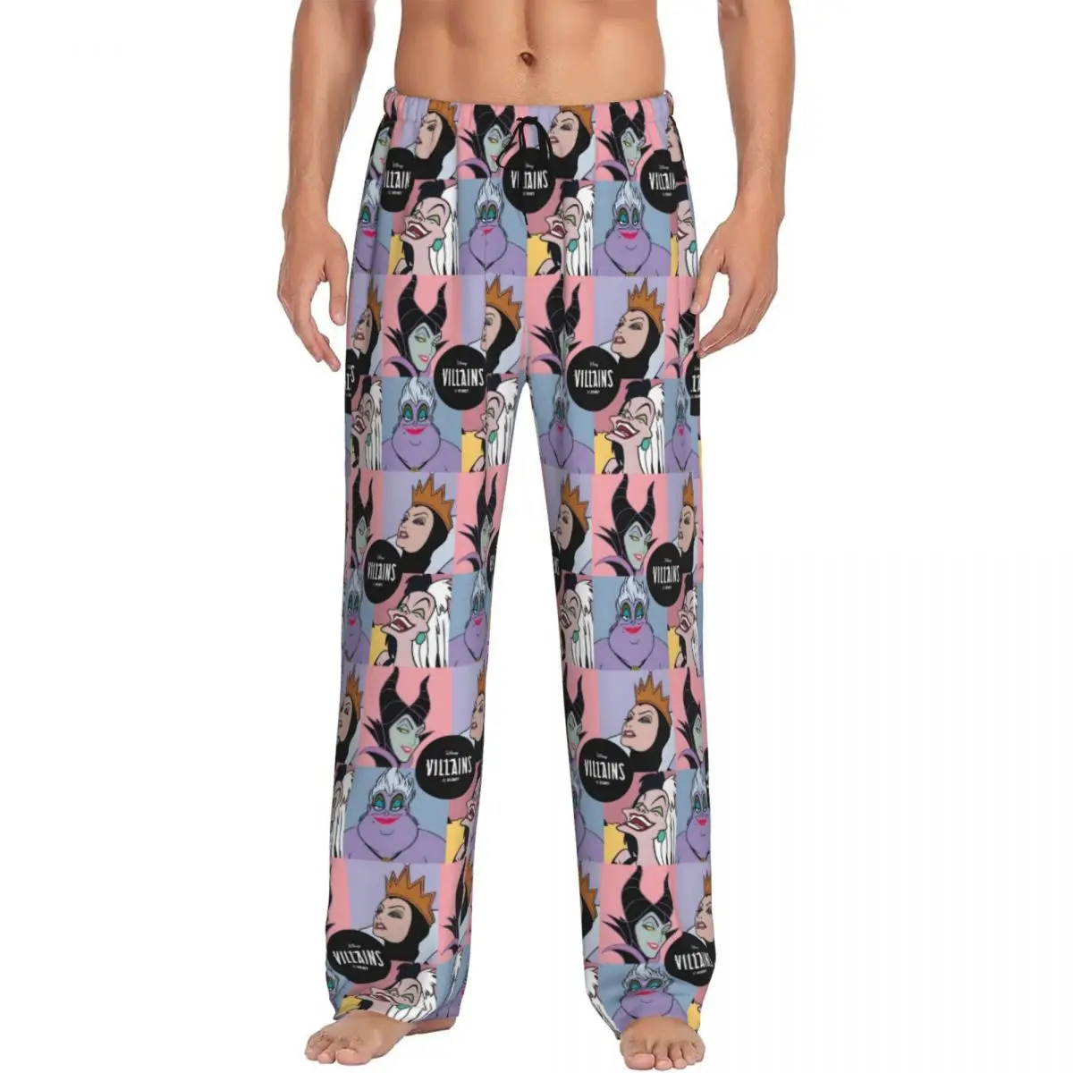 

Custom Men Maleficent Pajama Pants Printed Powerful Witch Sleep Sleepwear Bottoms with Pockets
