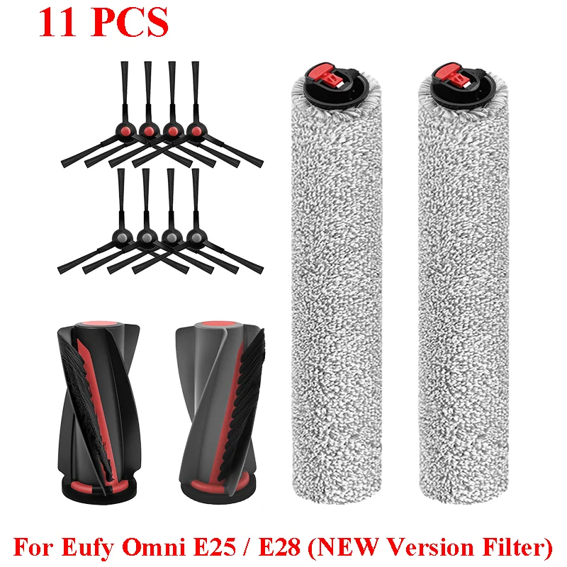 Accessoires Voor (Eufy Omni E25 / E28) Stofzuiger Hoofdrol Zijborstel Roller Mop Doek Stofzak Filter Reinigingsborstel