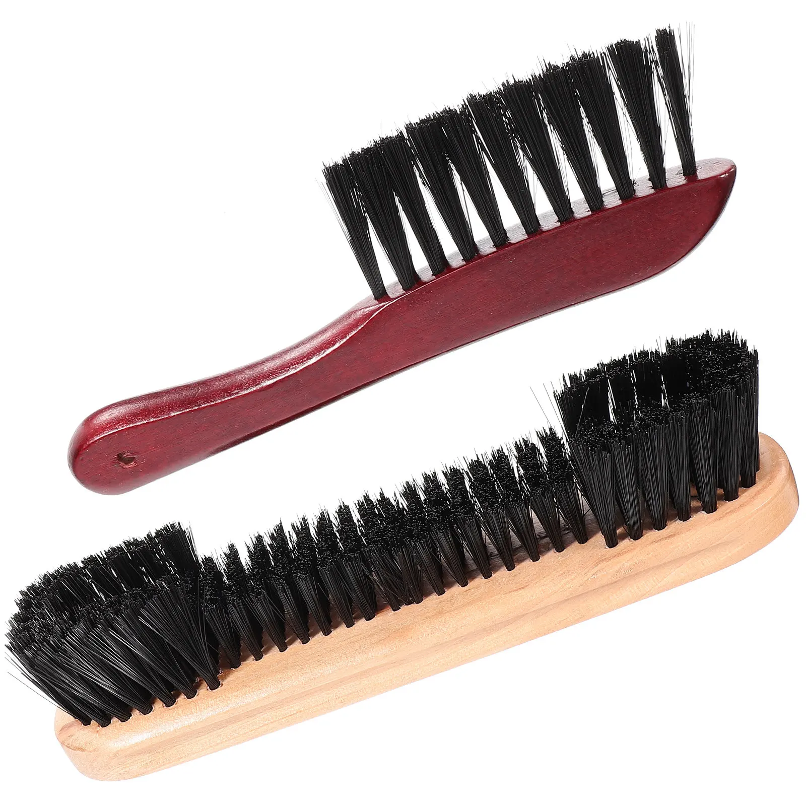 

2Pcs Pool Table Brush Set Wooden Billiards Cleaning Brush Dual Length Bristles Pool Table Rail Sweeper Billiard Accessories