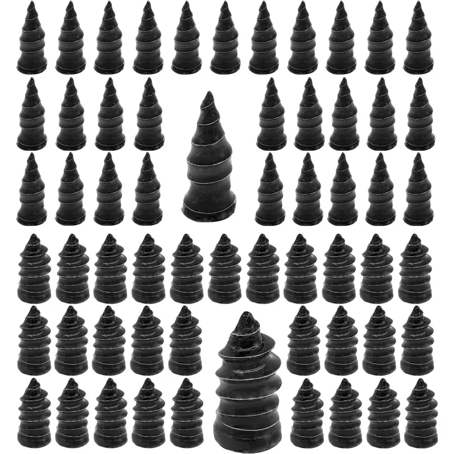 

60PCS Tire Repair Rubber Nail Vacuum Tire Repair Kits Spiral Rubber Nails for Car Motorcycle Truck Tractor Tire Puncture Repair