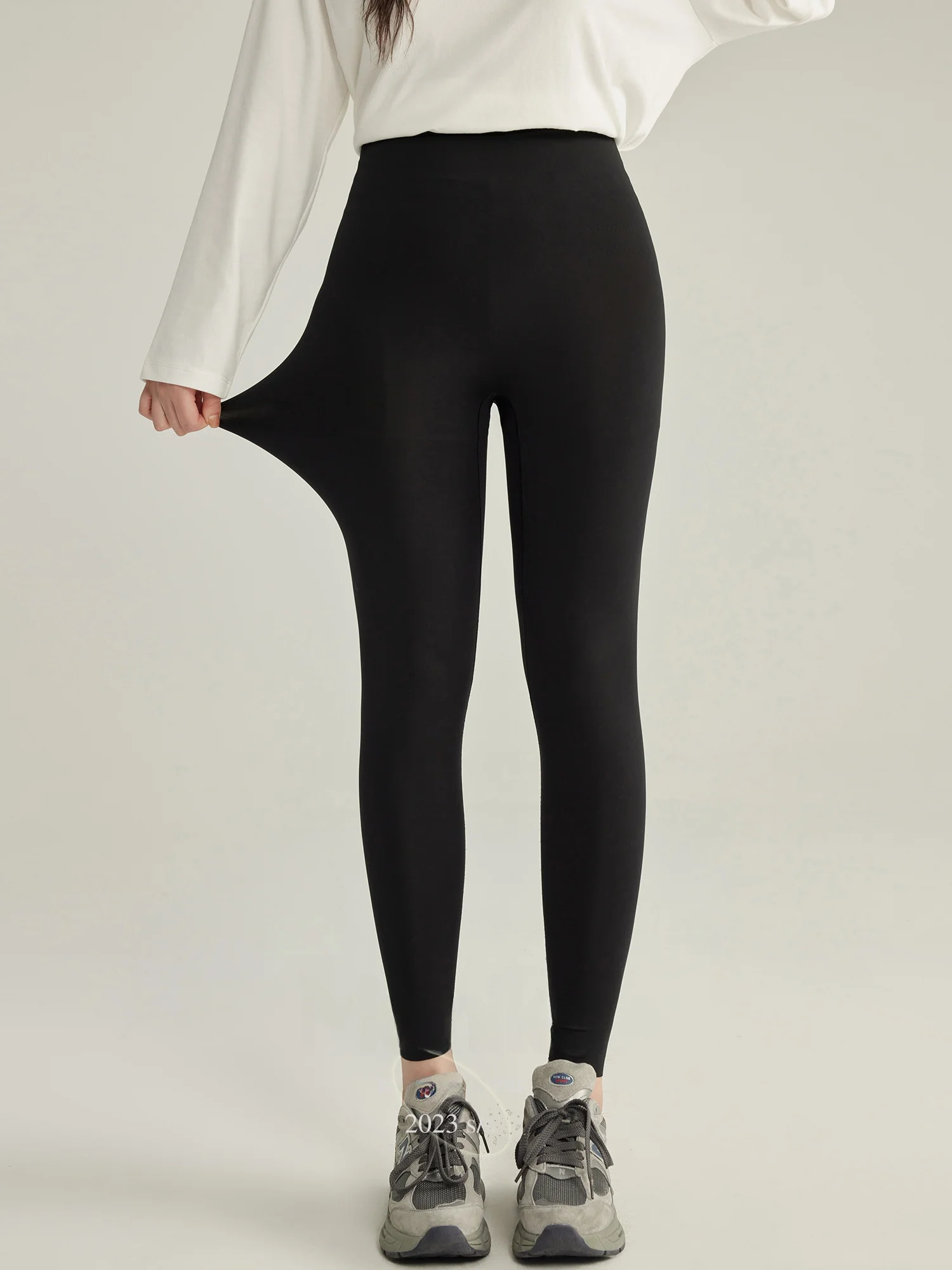 

plus Size Women's ark Skin Yoga Pants Autumn Winter Outfit Tummy Control Butt Lifting Long Bot Commute Sle Polyester ...