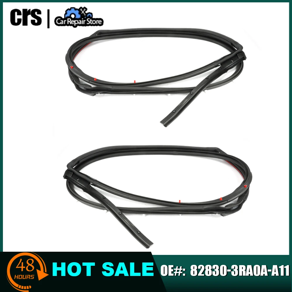 

2Pcs Rear Left +Right Door Rubber Seals 828313RA0A-A11 82830-3RA0A-A11 For Nissan Sentra 2013 2014 2015 2016-2019 Weather Strip