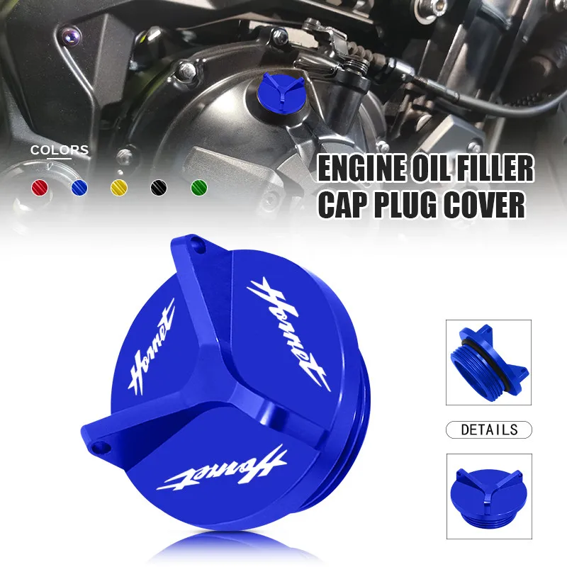 

For hornet600 hornet900 HORNET CB600F 2007-2011 2012 Motorcycle CNC Aluminum Engine Oil Filter Cup Plug Cover M20*2.5