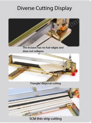 All-steel tile cutting machine Manual desktop floor tile push knife 1600 high-precision cutting artifact