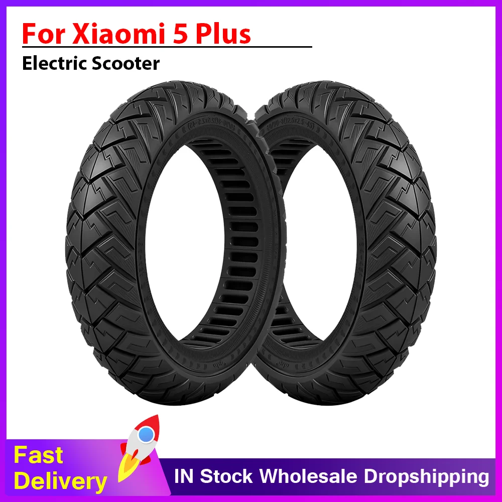 

Electric Scooter Solid Tire for Xiaomi 5 Plus Kickscooter 12 Inch 60/90-8 Anti-Puncture Tubeless Tyre Wheel Replacement