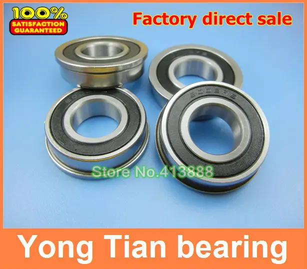 

NBZH bearing100pcs/lot Free Shipping Wholesale Flange Ball Bearing F6004-2RS 15*32*9 Mm