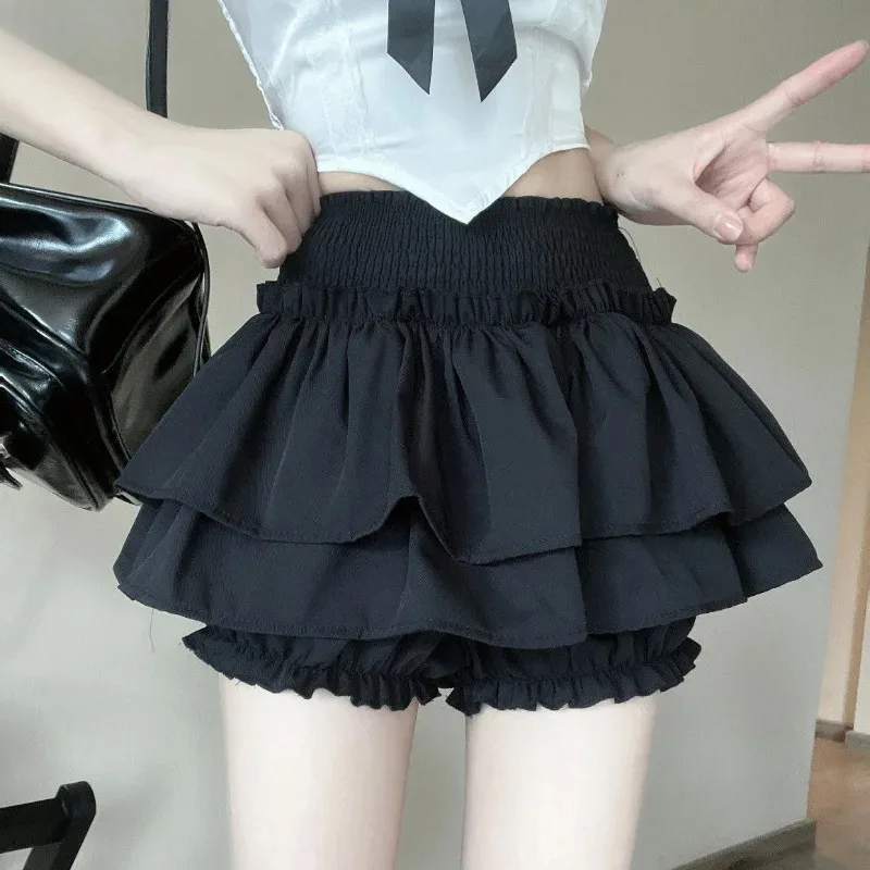 Elastic Waist Skirts for Women All-match Attractive Sexy Sweet Girls Summer Streetwear Stylish Princess Comfortable Club New