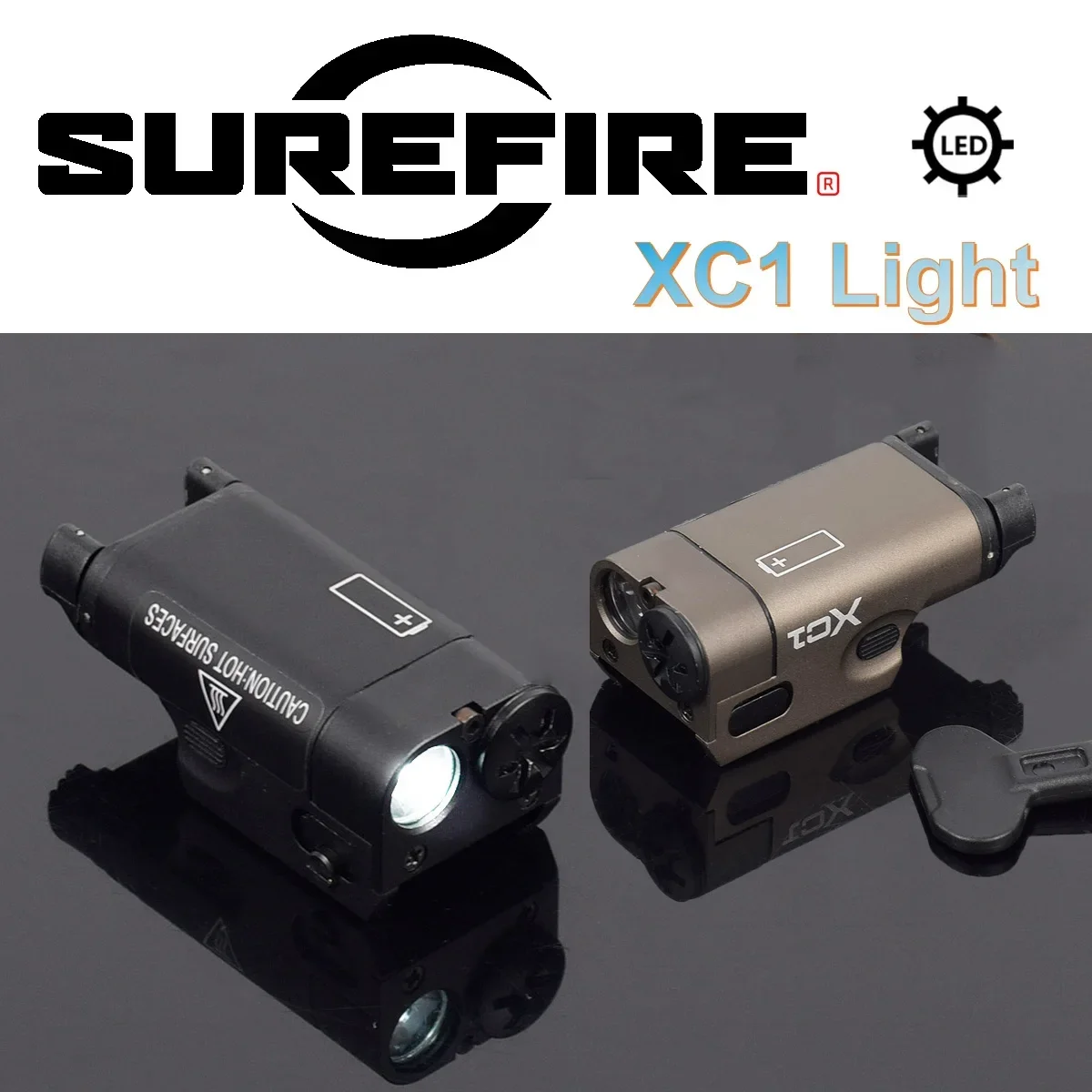 

Tactical Surefire SF XC1 Tactical LED Flashlight Upgrade Metal Pistol Scout Torch G17 G18 G19 Airsoft Weapons Gun Light Lanterna