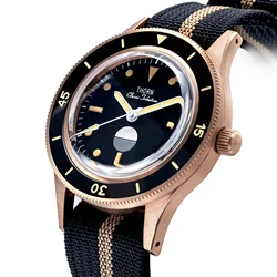 THORN Watch For Men Hygrometer CUSN8 Tin Bronze Diving Watch NH35A Movement Automatic Mechanical Sapphire Glass 200M Waterproof