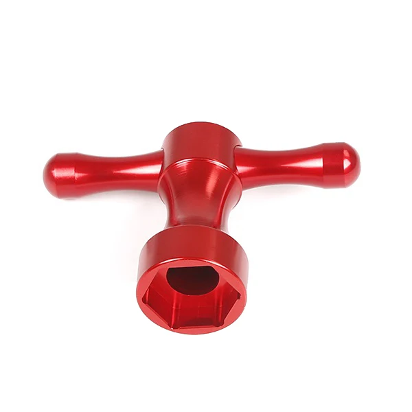 Chiave per ruota in metallo CNC per 1/5 HPI Rovan MCD Kingmotor Gtb Racing Baja 5B 5T 5Sc Ss Truck Rc Car Parts-Rosso