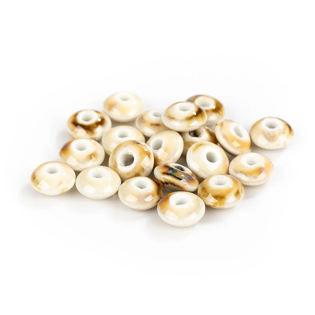 12mm 20pcs Small Ceramic Beads Retro Porcelain Ceramic Jewelry Accessories Jewelry DIY Handmade  Joias Diy  Pulseras #XN365