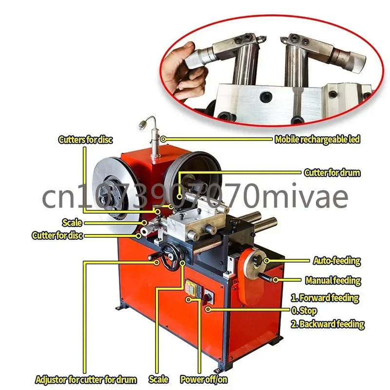 Variable Frequency Stepless Speed Regulation Brake Drum Cutting Machine, Lathe, Car Grinding Disc Maintenance, CD/DVD Drive