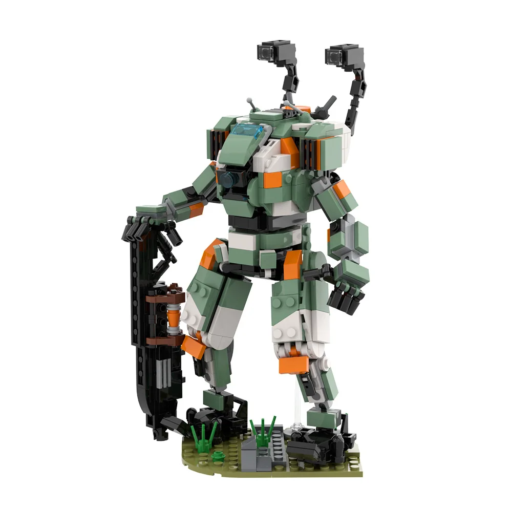 

MOC Titan Combat Mecha Mini Building Blocks 542PCS SciFi Battle Robot Exosuit Walker Bricks Kids Toy Collector Christmas Gifts