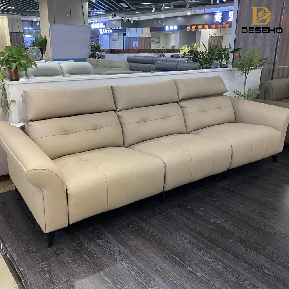 

Hot Sale Genuine Leather Recliner 3 Seat Motor Power Lift Reclining Sectional Sofas