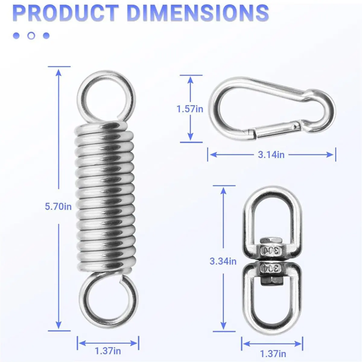 618 Mega Sale Hammock Chair Hanging Kit , Heavy Duty Suspension Swivel Hanger Hook for Porch Swing, Hanging Chair, Punching Bag