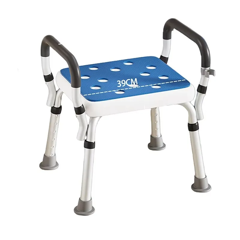 Adjustable Aluminum Home Furniture Removable Bath Chair Stool Shower Seat for Elderly and Disabled-for Shower Use