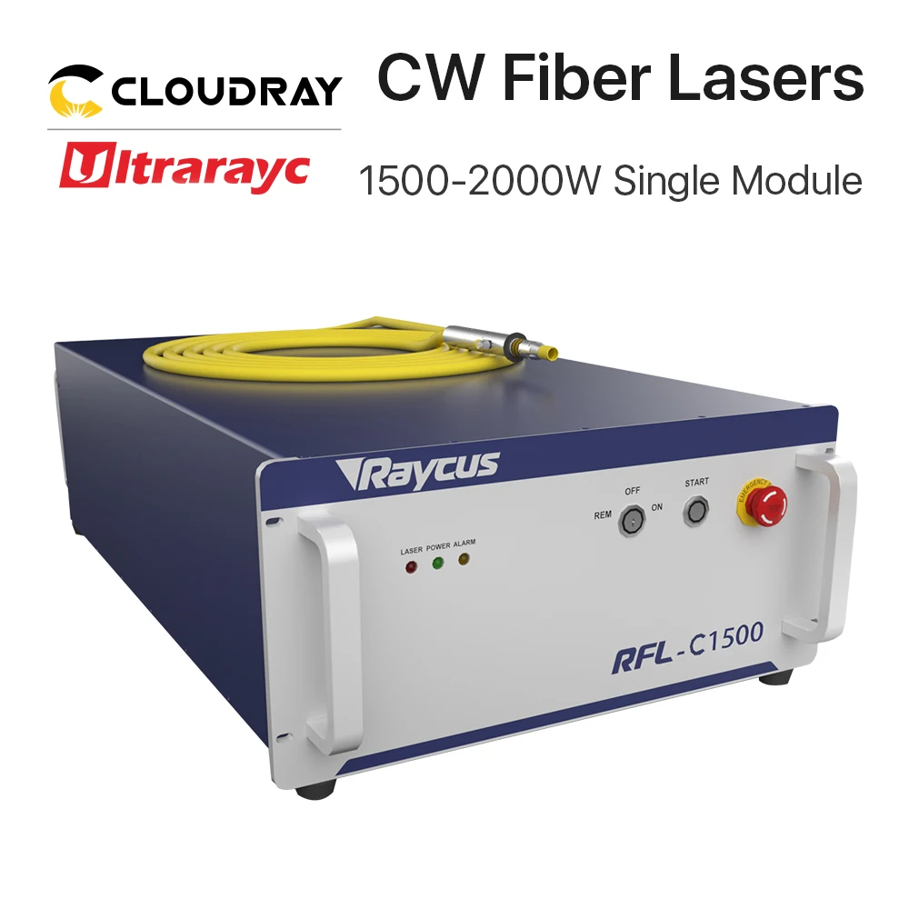 Ultrarayc Original Raycus 1064nm Fiber Laser Source RFL-C1500 RFL-C2000 Single Module Fiber Lasers for Cutting Machine