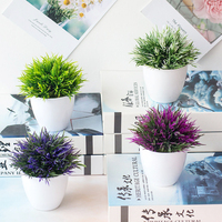 Artificial Plastic Plants Bonsai Small Tree Pot Fake Plant Potted Flower Home Living Room Garden Decor Party Hotel Decor