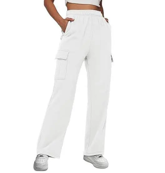 2025 autumn and winter new work pants solid color high waist slimming design sense pocket straight leg wide leg women's pants