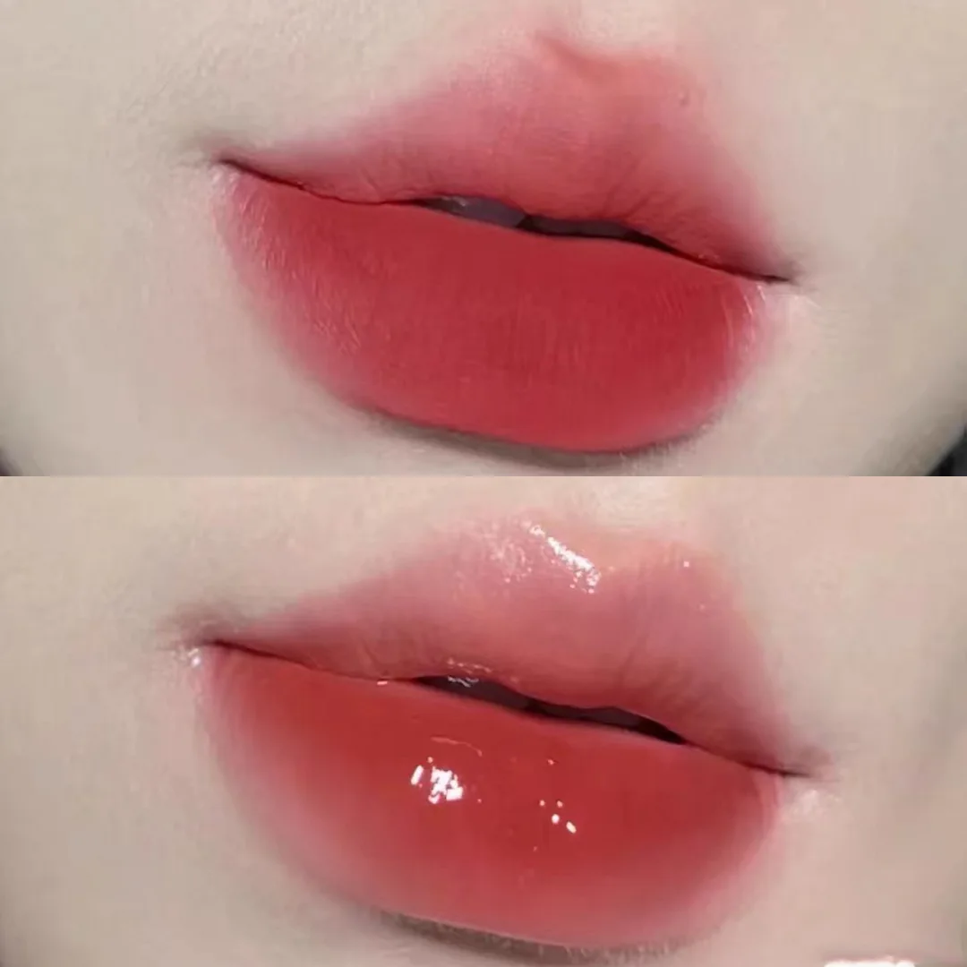 Doppel Headed Lip Glasur Kastanien Lip Schlamm Langlebige Feuchtigkeitsspendende Wasserdicht Sweatproof Matte Lippenstift Koreanische Kosmetik