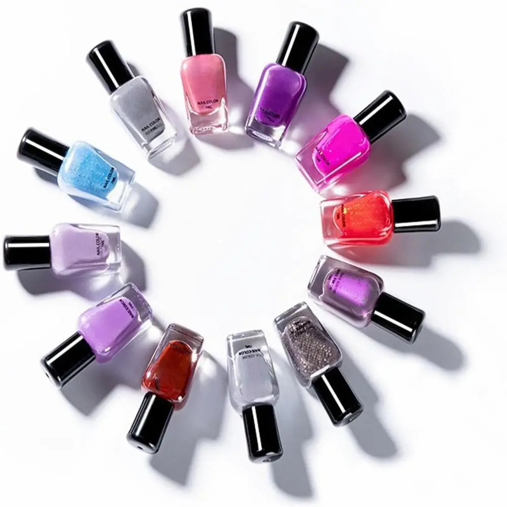 Esmalte de uñas que cambia de Color, purpurina para arte de uñas, Gel brillante de larga duración, esmalte de uñas para el hogar, salón de manicura de secado rápido DIY, 1 ud.