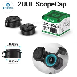 2UUL MS81 ScopeCap Dustproof Cap Soft Rubber Eyepiece Cover For Binocular Trinocular Stereo Microscope Eyepiece Lens