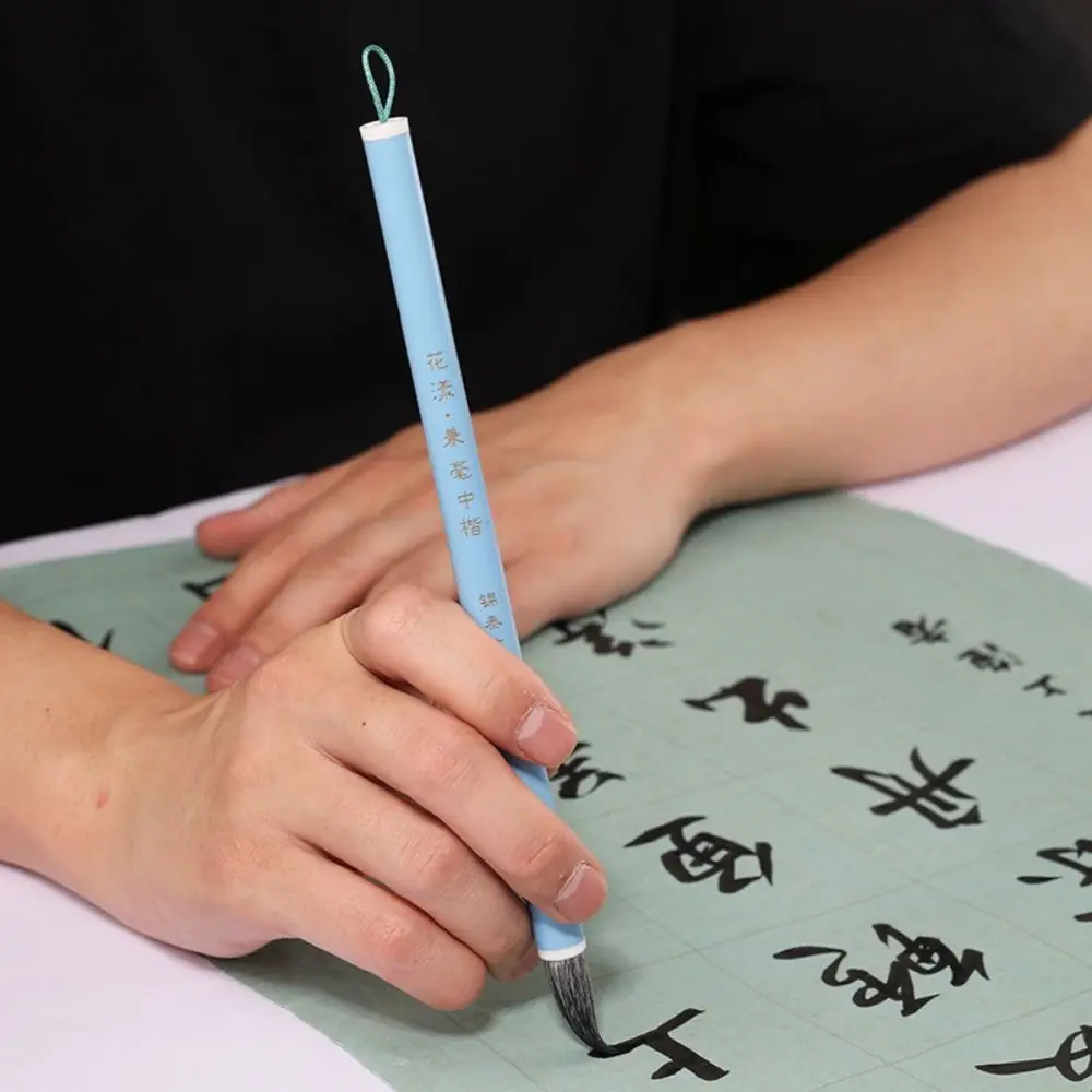 고대 오일 수채화 중국 서예 브러시 늑대 머리 유화 성경 쓰기 브러시 나무 아트 페인트 브러시 수채화