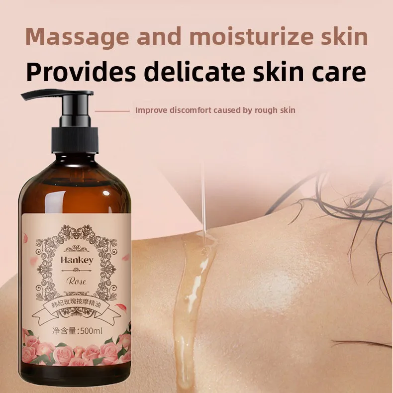 Rose Essential Oil 500ml Unclogging Muscle Massage Ginger Beauty Couple Spa No Wash Full Body Massage