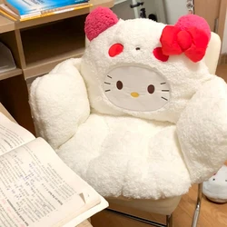 Sanrio Hello Kitty Cute Girl Chair Cushion Winter Warm Cartoon Mymelody Kuromi Cinnamoroll Anime circostante comodo cuscino