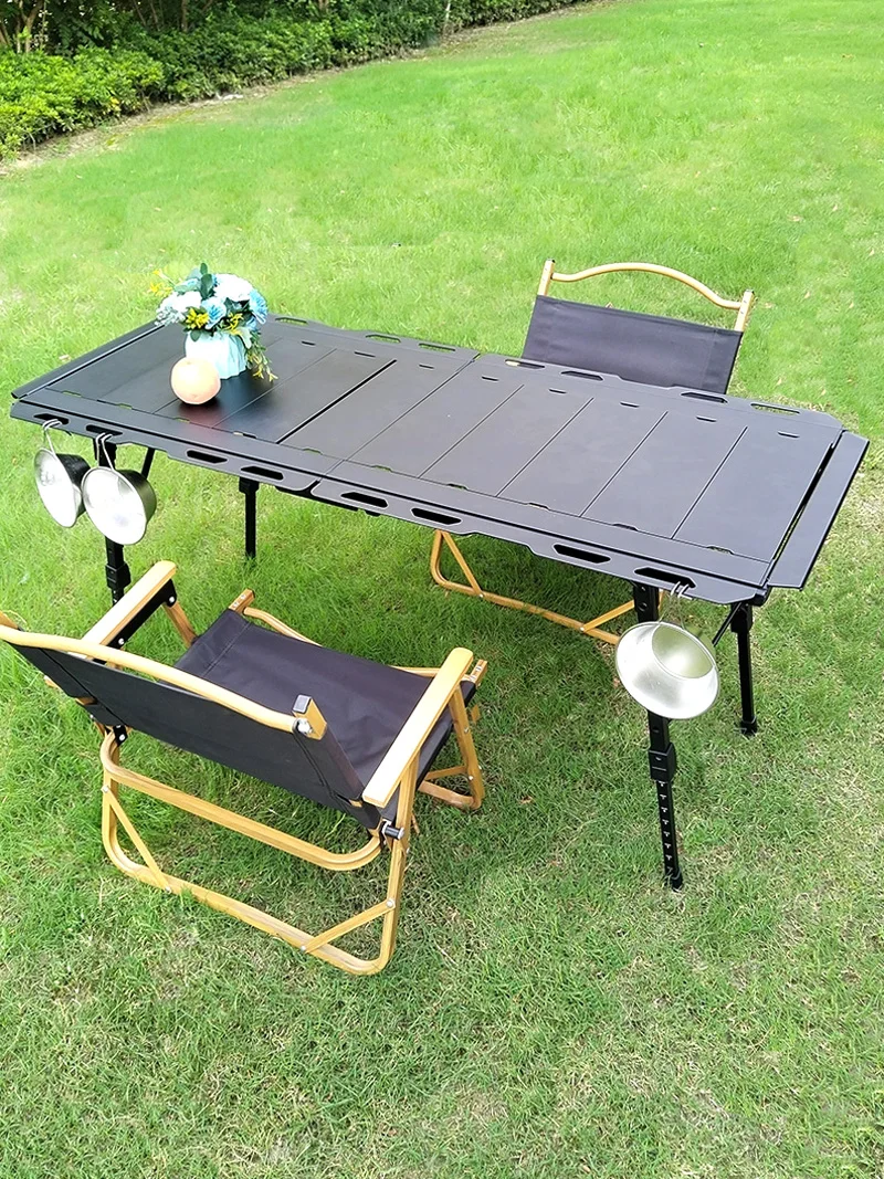 Lohascamping للطي 5 وحدة IGT الجدول خفيفة الوزن الجدول التخييم طاولة النار توسيع قابل للتعديل الساق مكتب سطح المكتب الموقد طاولة شواء