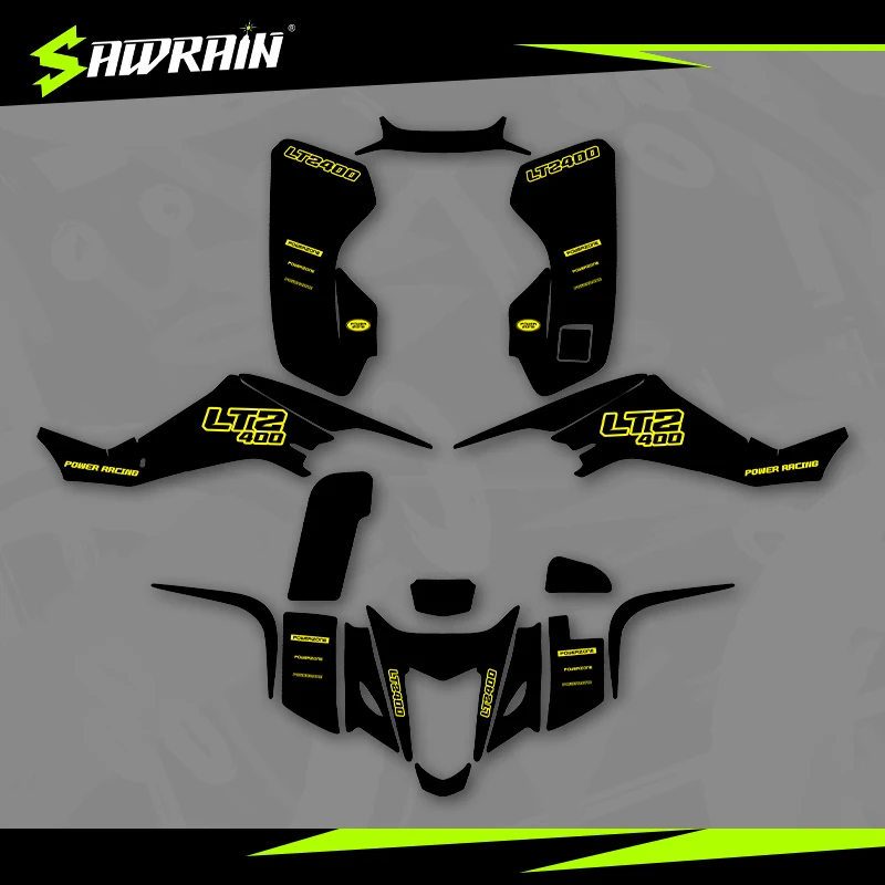 

Sawrain Motorcycle Graphics Backgrounds Decal Stickers Kits for SUZUKI 03-08LTZ400 KFX400 01