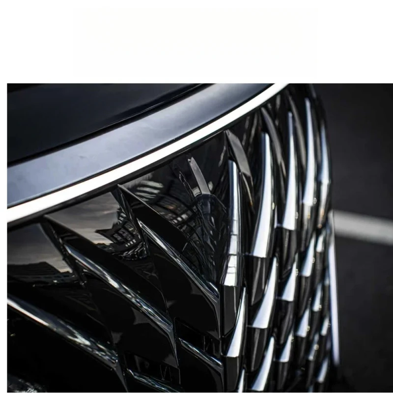 High Quality Silver And Full Black ABS Front Grille Auto Exterior Modification Components